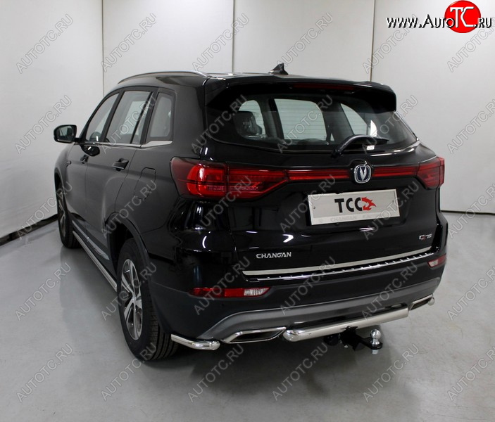 14 699 р. Защита задняя (нержавейка 60,3 мм), ТСС Тюнинг  Changan CS75 (2018-2022) 1-ый рестайлинг  с доставкой в г. Пермь