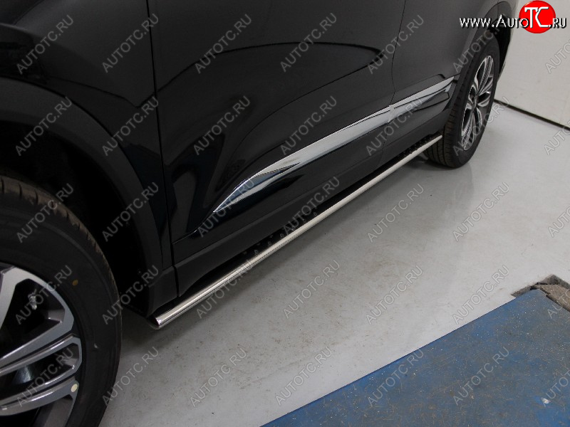 33 799 р. Пороги овальные с проступью 75х42 мм ТСС Тюнинг  Chery Tiggo 8  (T18) (2018-2025) дорестайлинг, рестайлинг (серые)  с доставкой в г. Пермь