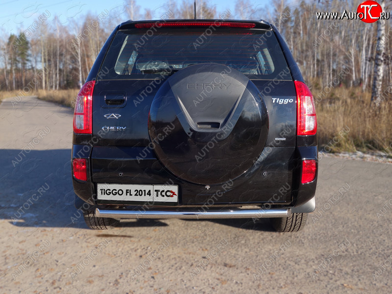 14 699 р. Защита задняя (нержавейка 60,3 мм), ТСС Тюнинг  Chery Tiggo 3 (2014-2020)  с доставкой в г. Пермь