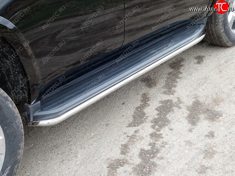 25 499 р. Защита порогов алюминий 50,8 мм, ТСС Тюнинг Chevrolet Tahoe K2UC (2014-2021)  с доставкой в г. Пермь