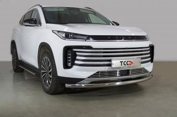 Защита переднего бампера нижняя d60,3 мм ТСС Тюнинг EXEED TXL (2021-2025) 1-ый рестайлинг (нержавейка)