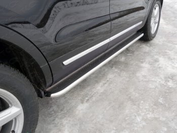Пороги с площадкой 42,4 мм ТСС Тюнинг Ford Explorer  U502 (2015-2018) 1-ый рестайлинг, 5 дв.