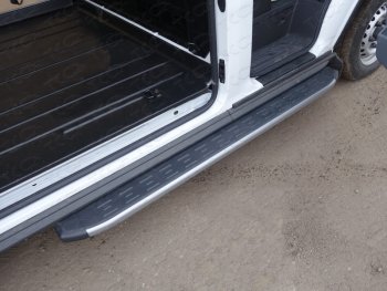 Порог правый алюминиевый с пластиковой накладкой, ТСС Тюнинг Ford Transit Connect (2013-2018)