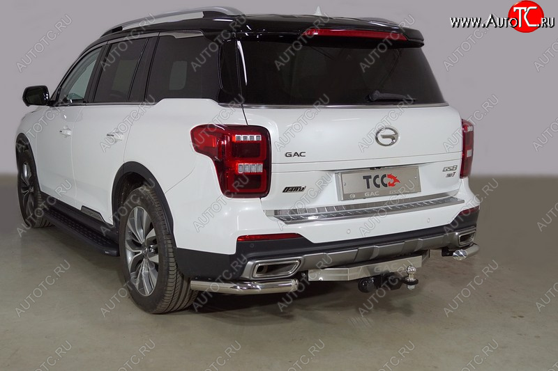 23 999 р. Защита заднего бампера (2.0T 4WD, уголки, d60,3 мм) TCC  GAC GS8 (2016-2023)  с доставкой в г. Пермь