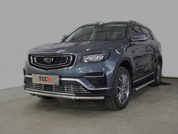 Защита переднего бампера нижняя 42,4 мм ТСС Тюнинг Geely Atlas Pro NL3 (2019-2025) (нержавейка)