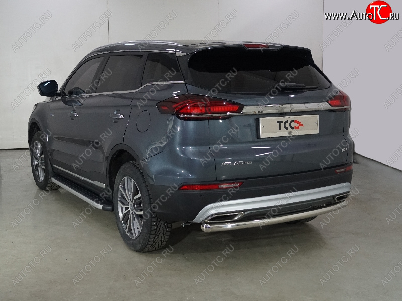 17 099 р. Защита задняя (центральная 60,3 мм) ТСС Тюнинг  Geely Atlas Pro  NL3 (2019-2025)  с доставкой в г. Пермь