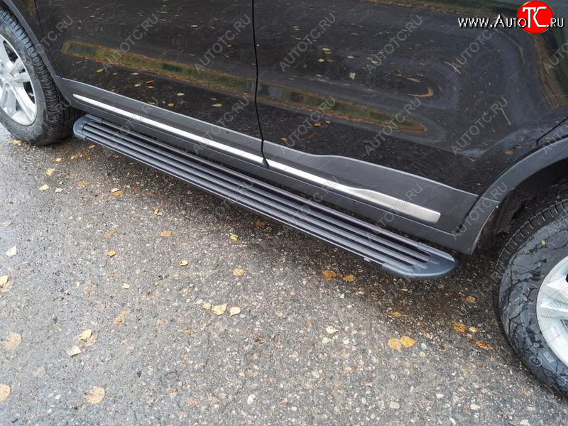 21 999 р. Пороги алюминиевые Slim Line ТСС Тюнинг  Geely Atlas  NL3 - Atlas Pro  NL3 (Black)  с доставкой в г. Пермь