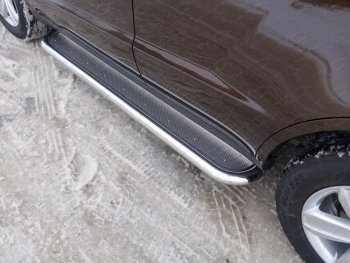 Пороги с площадкой 60,3 мм ТСС Тюнинг Geely Emgrand X7 (2011-2015) дорестайлинг