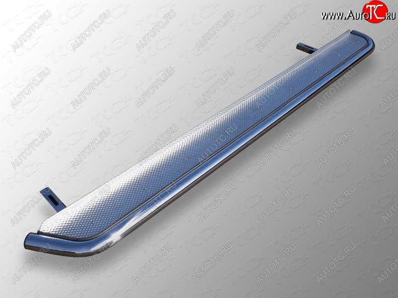 38 999 р. Пороги с площадкой 42,4 мм ТСС Тюнинг  Geely Emgrand X7 (2019-2021) 2-ой рестайлинг (нержавейка)  с доставкой в г. Пермь