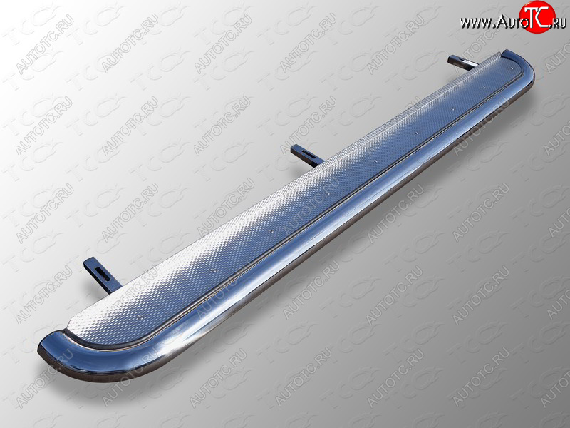 42 999 р. Пороги с площадкой 60,3 мм ТСС Тюнинг  Geely Emgrand X7 (2019-2021) 2-ой рестайлинг (нержавейка)  с доставкой в г. Пермь