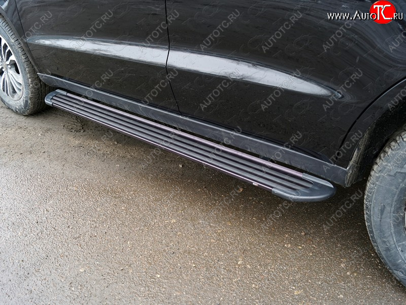 21 999 р. Пороги алюминиевые Slim Line ТСС Тюнинг  Geely Emgrand X7 (2015-2021) 1-ый рестайлинг, 2-ой рестайлинг (Black)  с доставкой в г. Пермь