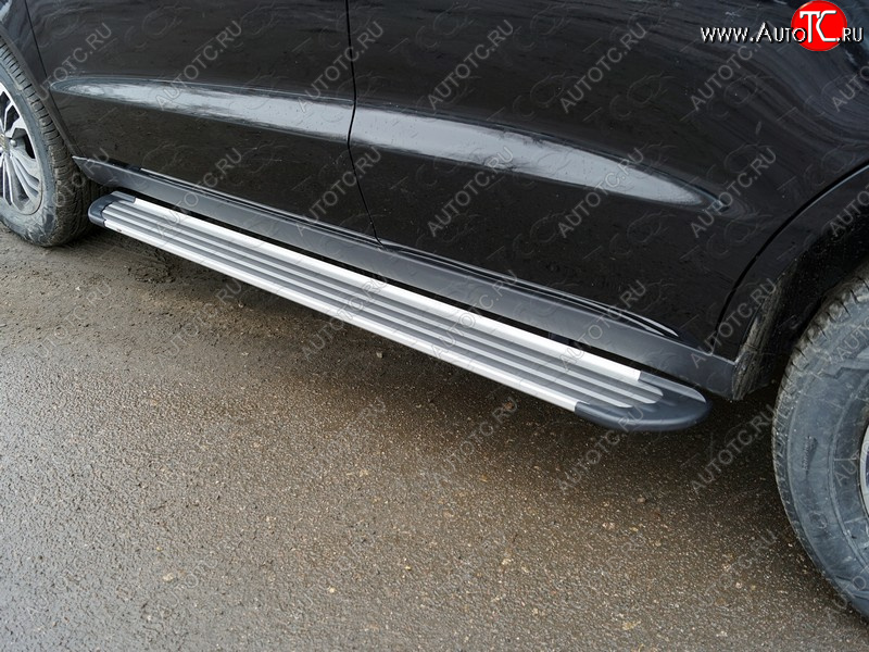20 599 р. Пороги алюминиевые Slim Line ТСС Тюнинг  Geely Emgrand X7 (2019-2021) 2-ой рестайлинг (Silver)  с доставкой в г. Пермь