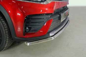 Защита переднего бампера нижняя d60,3 мм ТСС Тюнинг Geely Tugella FY11,HPBA4 дорестайлинг (2019-2023) (нержавейка)