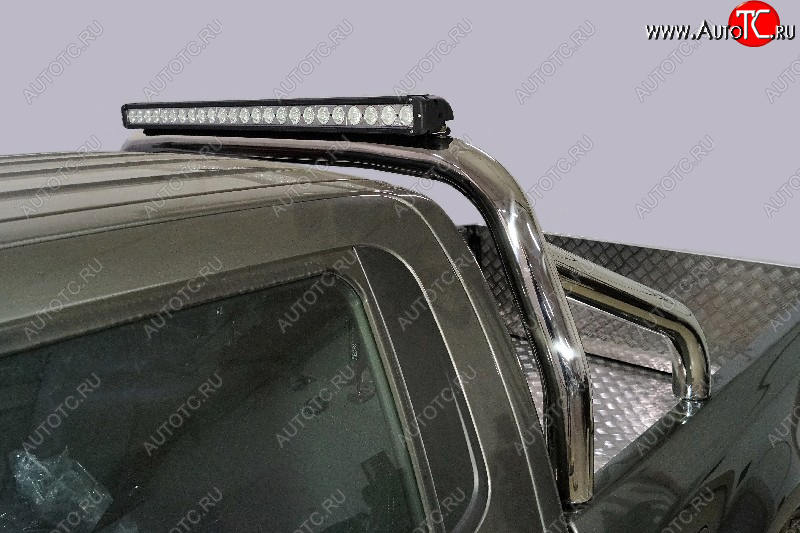 103 999 р. Защита кузова (для кузова) d 76,1 мм со светодиодной фарой ТСС Тюнинг  Great Wall Wingle 7 (2018-2023) пикап (нержавейка)  с доставкой в г. Пермь