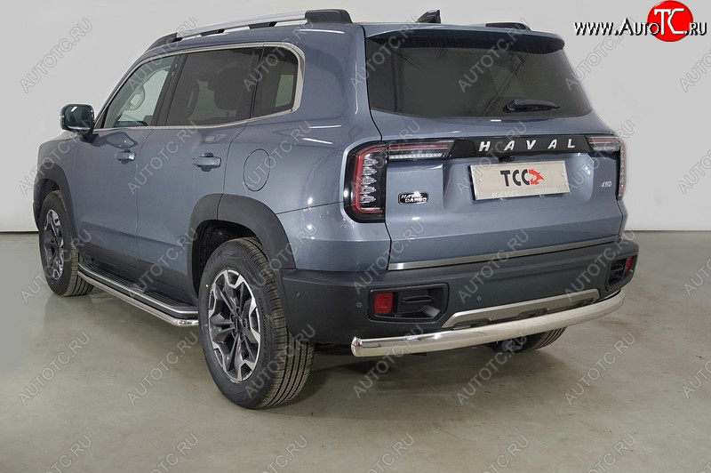 18 299 р. Защита заднего бампера (овальная, d75х42 мм) TCC  Haval Dargo (2022-2025)  с доставкой в г. Пермь