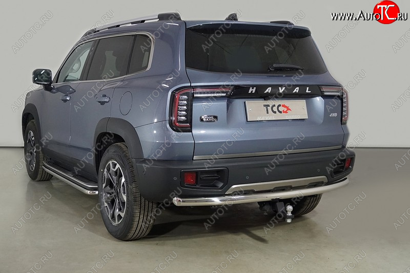 12 649 р. Защита задняя (нержавейка 60,3 мм), ТСС Тюнинг  Haval Dargo (2022-2025) (нержавейка)  с доставкой в г. Пермь