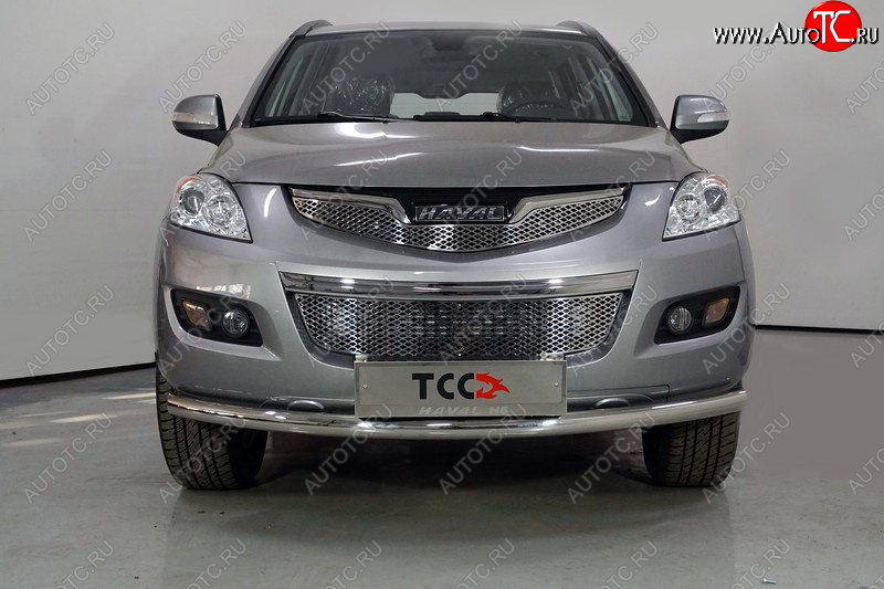 15 999 р. Защита переднего бампера нижняя d60,3 мм ТСС Тюнинг  Haval H5 (2020-2023) рестайлинг (нержавейка)  с доставкой в г. Пермь