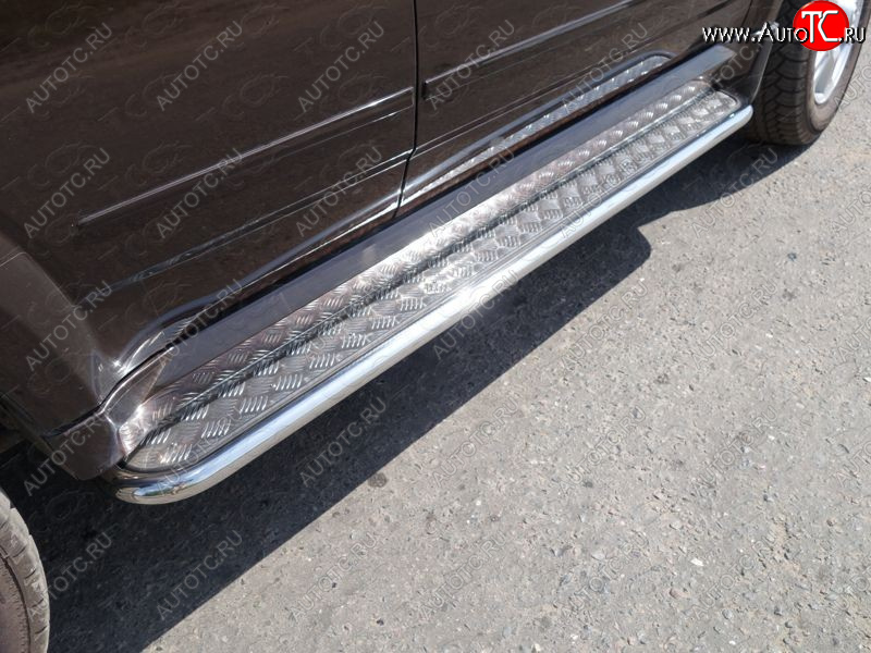 27 849 р. Пороги с площадкой 42,4 мм ТСС Тюнинг Haval H5 рестайлинг (2020-2023) (серые)  с доставкой в г. Пермь
