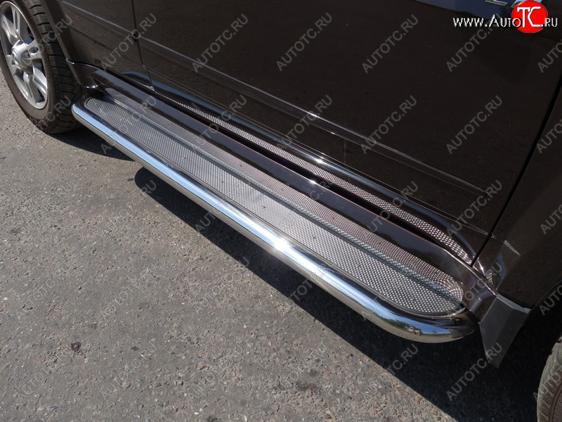 36 999 р. Пороги с площадкой 42,4 мм ТСС Тюнинг Haval H5 рестайлинг (2020-2023) (нержавейка)  с доставкой в г. Пермь