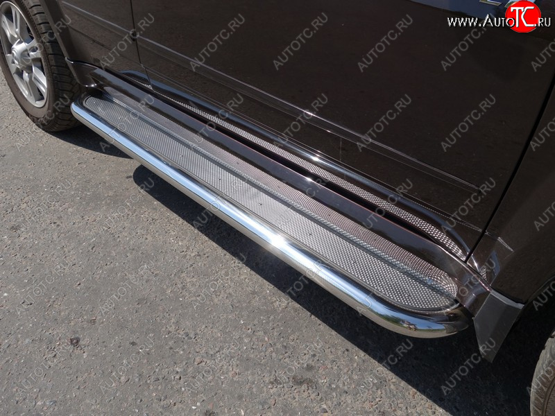 41 749 р. Пороги с площадкой 60,3 мм ТСС Тюнинг Haval H5 рестайлинг (2020-2023) (нержавейка)  с доставкой в г. Пермь