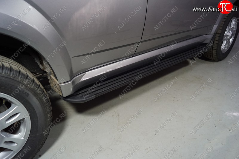 21 999 р. Пороги алюминиевые Slim Line ТСС Тюнинг  Haval H5 (2020-2023) рестайлинг (Black)  с доставкой в г. Пермь