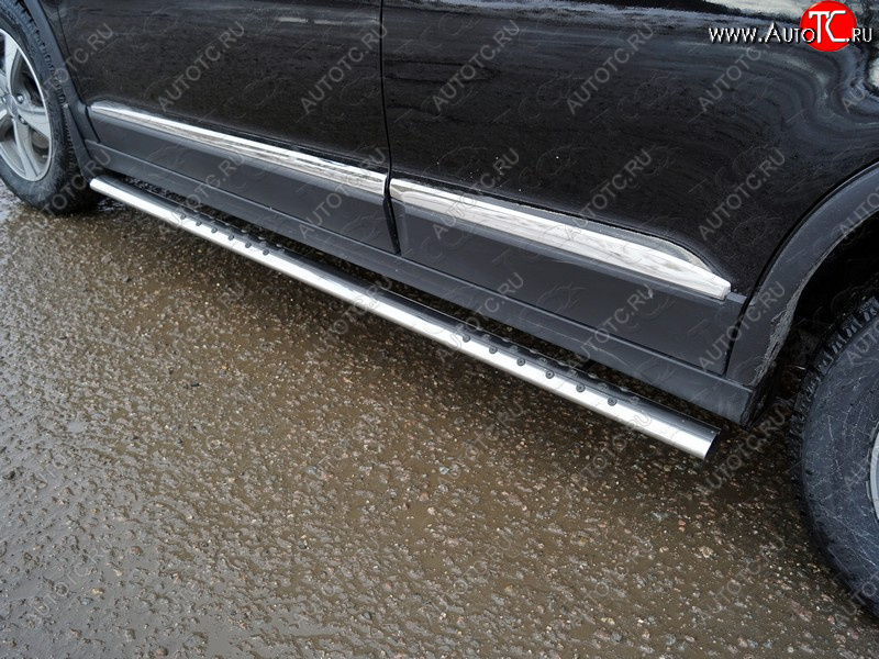 33 799 р. Пороги овальные с проступью 75х42 мм ТСС Тюнинг  Haval H6 (2013-2020) (серые)  с доставкой в г. Пермь