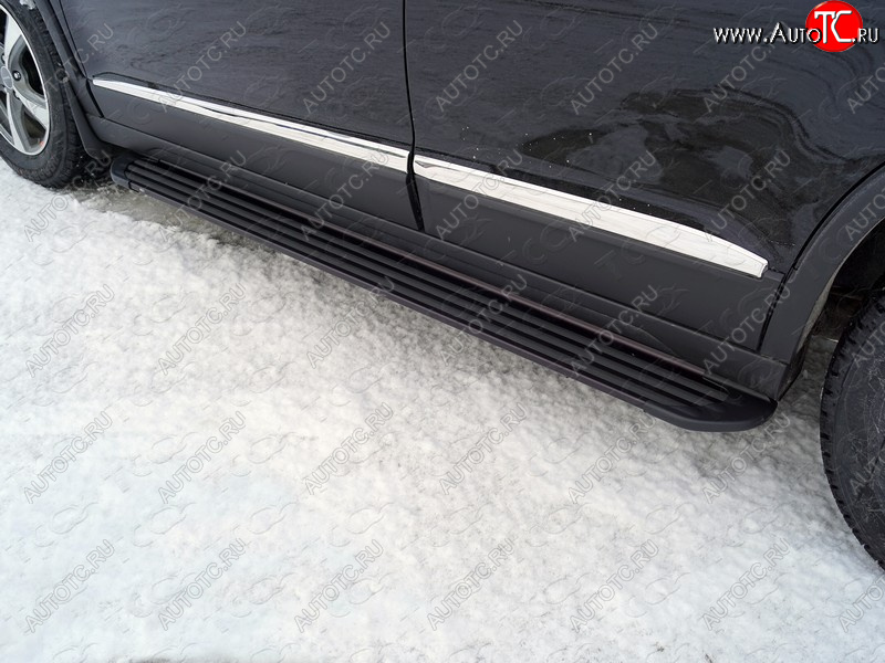 21 999 р. Пороги алюминиевые Slim Line ТСС Тюнинг  Haval H6 (2013-2020) (Black)  с доставкой в г. Пермь