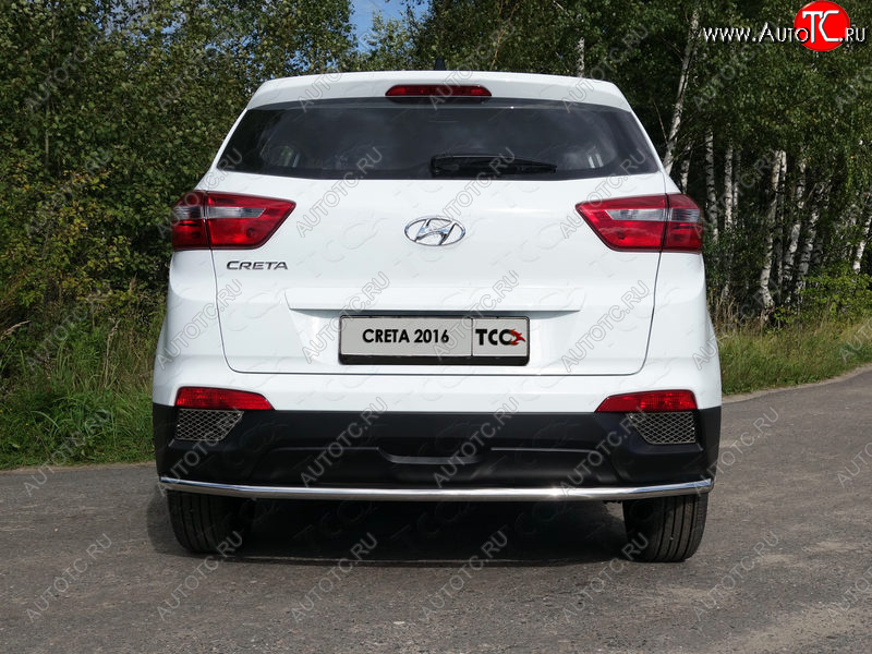 15 999 р. Защита задняя (нержавейка d42,4 мм), ТСС Тюнинг Hyundai Creta GS дорестайлинг (2015-2019)  с доставкой в г. Пермь
