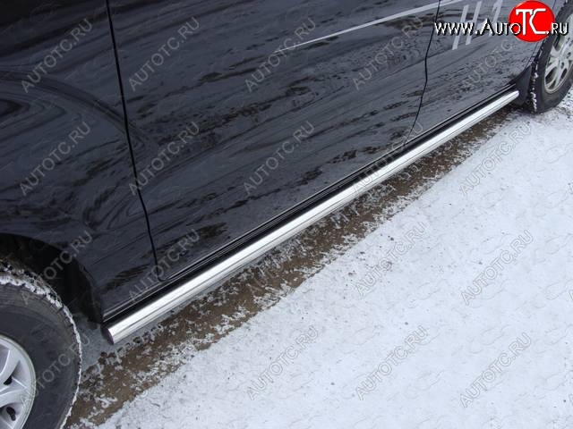 29 449 р. Защита порогов труба d60,3 мм ТСС Тюнинг Hyundai Starex/Grand Starex/H1 TQ рестайлинг (2014-2018) (серые)  с доставкой в г. Пермь