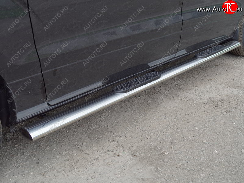47 999 р. Пороги овальные с накладкой 120*60 мм ТСС Тюнинг  Hyundai Starex/Grand Starex/H1  TQ (2017-2022) 2-ой рестайлинг  с доставкой в г. Пермь