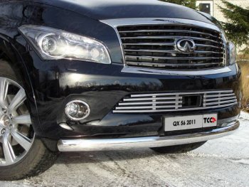 Декоративная вставка переднего бампера ТСС Тюнинг INFINITI QX56 Z62 (2010-2013)