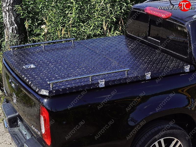 5 549 р. Рейлинги длинные ТСС Тюнинг  Isuzu D-Max  RG (2020-2023) DoubleCab (нержавеющая сталь)  с доставкой в г. Пермь