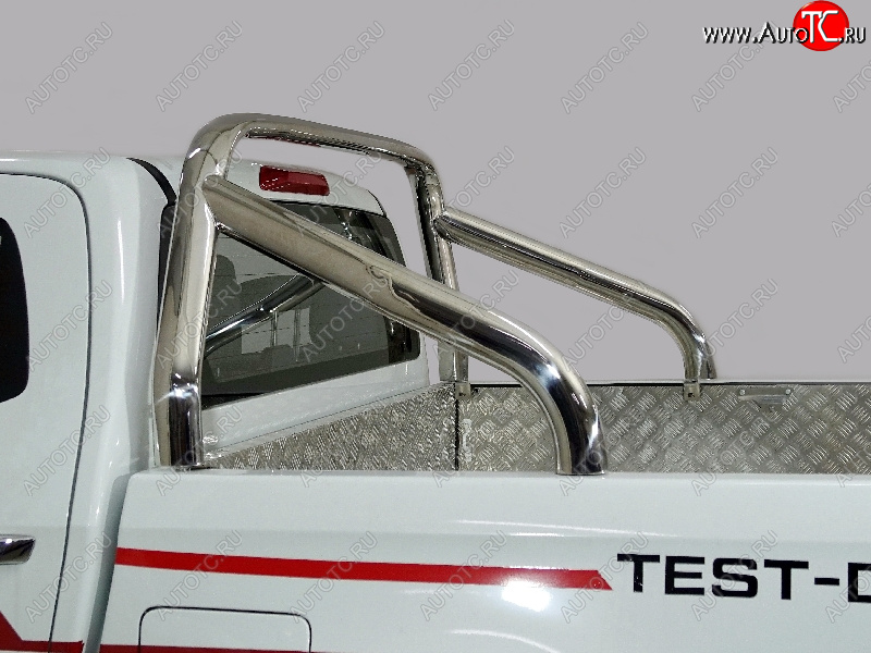 67 999 р. Защита кузова (для крышки) d 75х42 мм ТСС Тюнинг  Isuzu D-Max  RG (2020-2023) DoubleCab (нержавейка)  с доставкой в г. Пермь