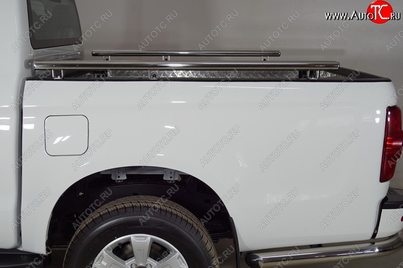 11 999 р. Рейлинги на кузов d42,4 мм ТСС Тюнинг  JAC T6 (2018-2024) пикап (нержавейка)  с доставкой в г. Пермь