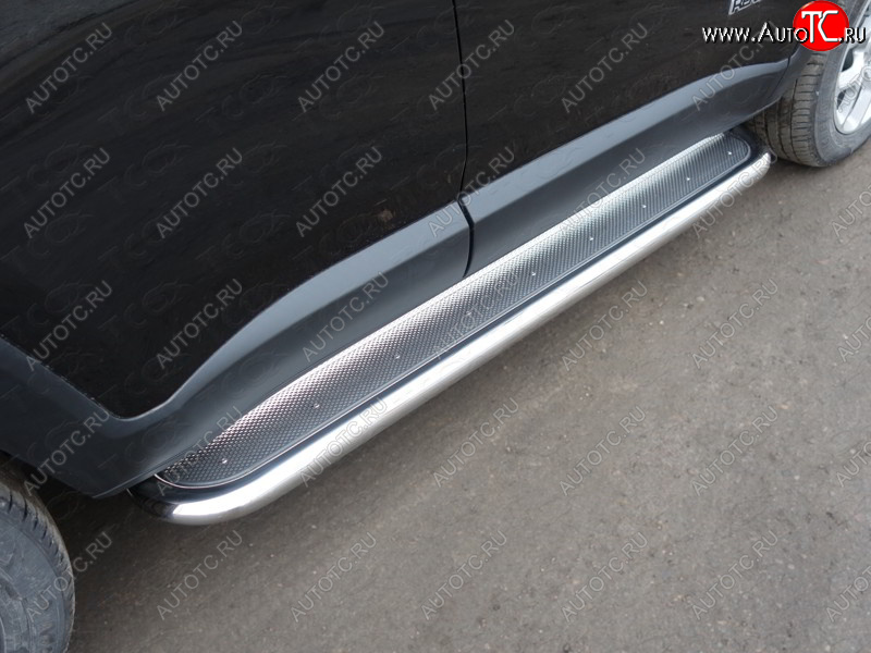 41 749 р. Пороги с площадкой 60,3 мм ТСС Тюнинг Jeep Renegade дорестайлинг (2014-2018) (нержавейка)  с доставкой в г. Пермь