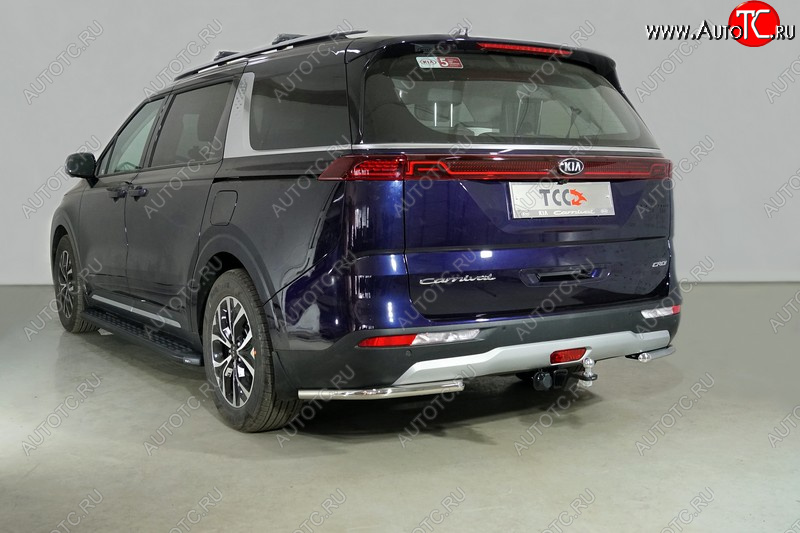 15 999 р. Защита заднего бампера (2WD V-2,2D, уголки, d42,4 мм) TCC  KIA Carnival  KA4 (2020-2023) минивэн дорестайлинг  с доставкой в г. Пермь