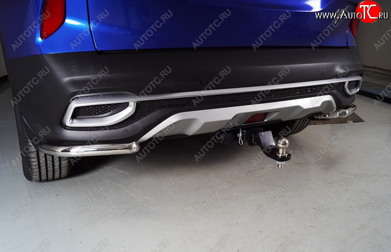 11 749 р. Защита заднего бампера (уголки, d42,4 мм) TCC KIA Seltos (2019-2025)  с доставкой в г. Пермь