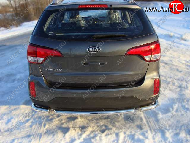 11 749 р. Защита задняя (центральная нержавейка 60,3 мм) ТСС Тюнинг  KIA Sorento  XM (2012-2015) рестайлинг  с доставкой в г. Пермь