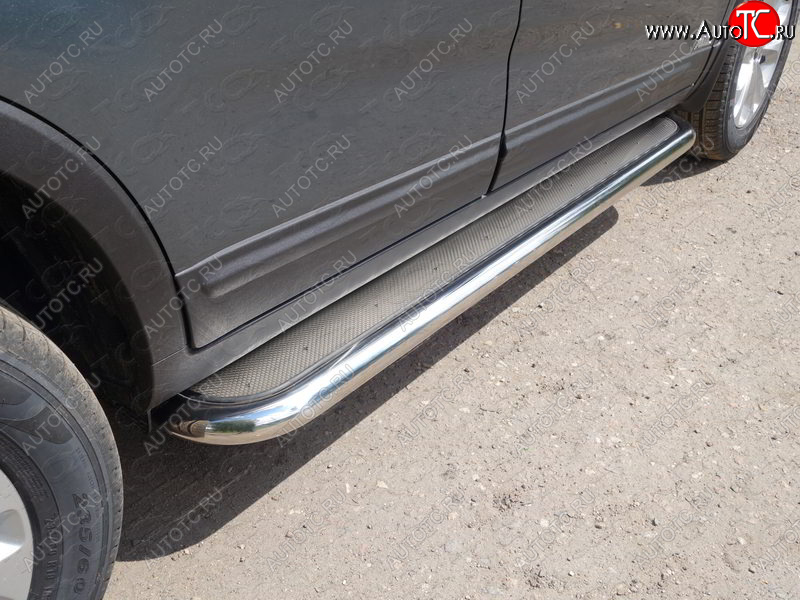 42 999 р. Пороги с площадкой 60,3 мм ТСС Тюнинг  KIA Sorento ( XM,  UM/Prime) (2012-2020) рестайлинг, дорестайлинг (нержавейка)  с доставкой в г. Пермь