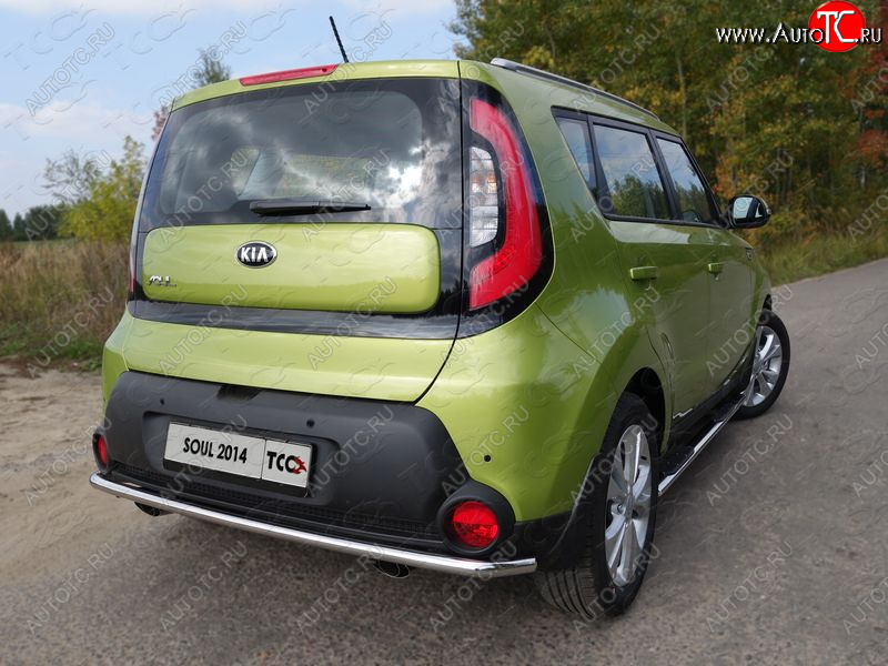 15 999 р. Защита задняя (нержавейка d42,4 мм), ТСС Тюнинг KIA Soul PS дорестайлинг (2014-2016)  с доставкой в г. Пермь