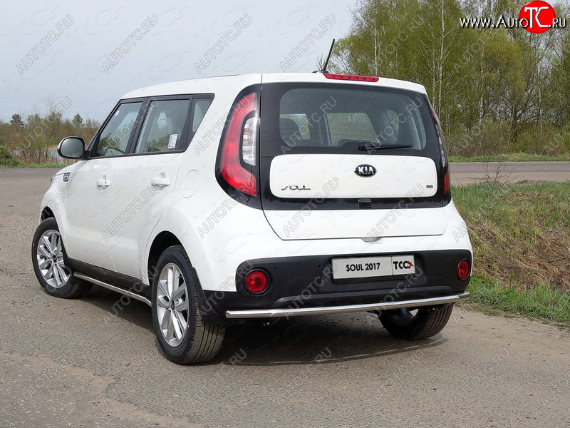 15 999 р. Защита задняя (нержавейка d42,4 мм), ТСС Тюнинг  KIA Soul  PS (2017-2019) рестайлинг  с доставкой в г. Пермь