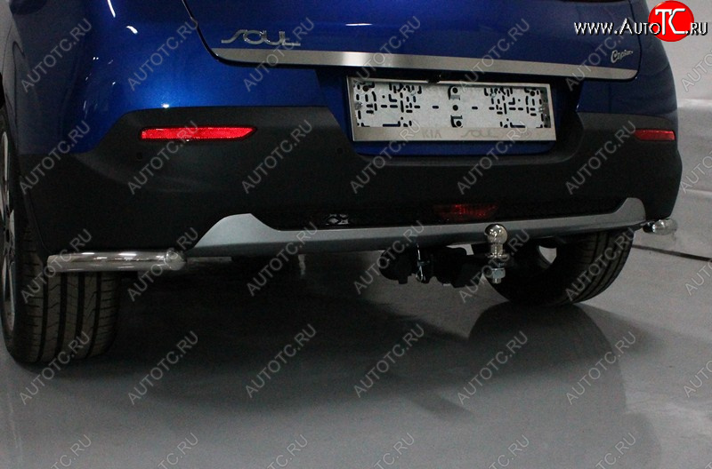 8 699 р. Защита заднего бампера (уголки, d42,4 мм) TCC KIA Soul SK3 (2018-2022)  с доставкой в г. Пермь