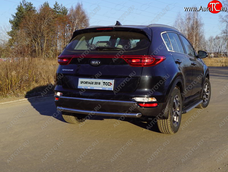 17 649 р. Защита задняя (нержавейка 60,3 мм) ТСС Тюнинг  KIA Sportage  4 QL (2018-2022) рестайлинг  с доставкой в г. Пермь