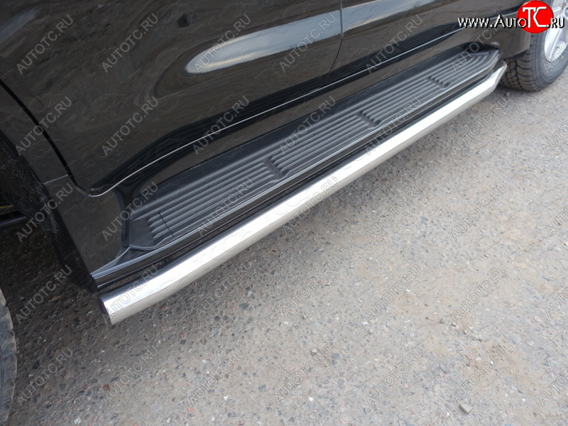 23 549 р. Защита порогов алюминий 60,3 мм, ТСС Тюнинг Lexus LX450d J200 2-ой рестайлинг (2015-2022)  с доставкой в г. Пермь