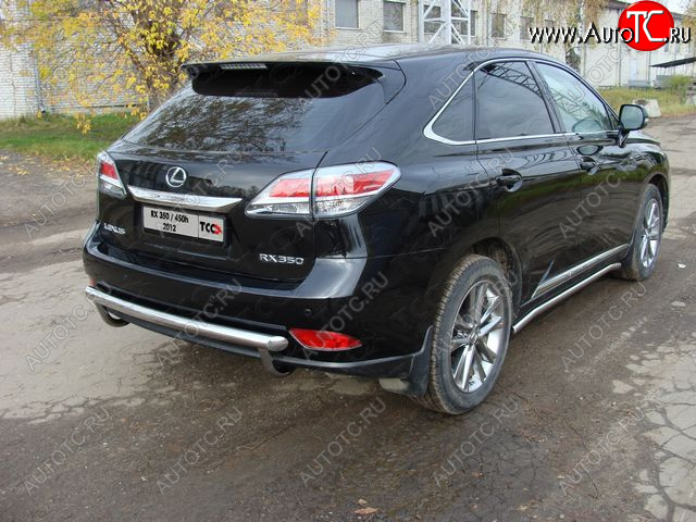 21 999 р. Защита задняя (центральная нержавейка 60,3 мм) кроме F-Sport ТСС Тюнинг  Lexus RX350  AL10 (2012-2015) рестайлинг  с доставкой в г. Пермь