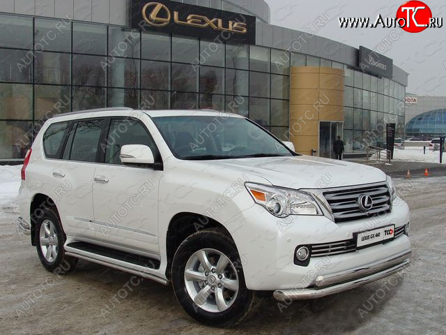 36 299 р. Защита переднего бампера нижняя d76,1*75 мм ТСС Тюнинг  Lexus GX460  J150 (2009-2013) дорестайлинг (нержавейка)  с доставкой в г. Пермь