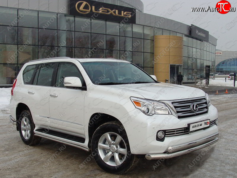 10 299 р. Декоративная вставка переднего бампера ТСС Тюнинг Lexus GX460 J150 дорестайлинг (2009-2013) (d 16 мм)  с доставкой в г. Пермь