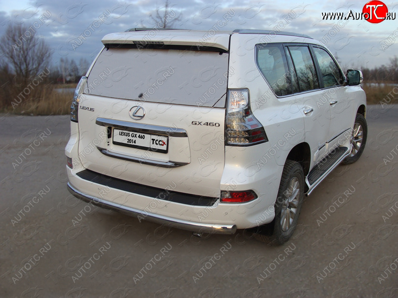 23 899 р. Защита задняя (центральная овальная 75х42 мм) ТСС Тюнинг  Lexus GX460  J150 (2019-2022) 2-ой рестайлинг (центральная )  с доставкой в г. Пермь