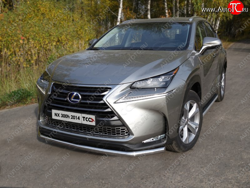 20 599 р. Защита переднего бампера нижняя d60,3 мм ТСС Тюнинг Lexus NX300h Z10 дорестайлинг (2014-2017) (нержавейка)  с доставкой в г. Пермь