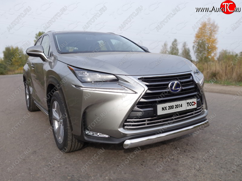 8 799 р. Декоративная вставка переднего бампера (кроме F-Sport) ТСС Тюнинг  Lexus NX200  Z10 (2014-2017) дорестайлинг (d 16 мм)  с доставкой в г. Пермь